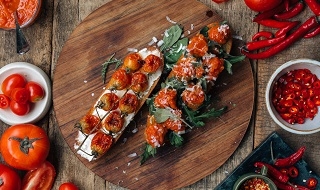 爐烤蕃茄肉丸三明治